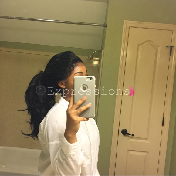 Human Hair Blend Lace Front Wig - Picture 6 of 8